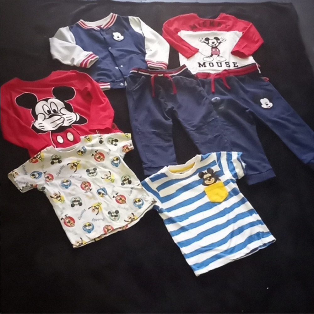 Mickey Mouse Disney and Primark 18-24month 7 piece boy bundle
